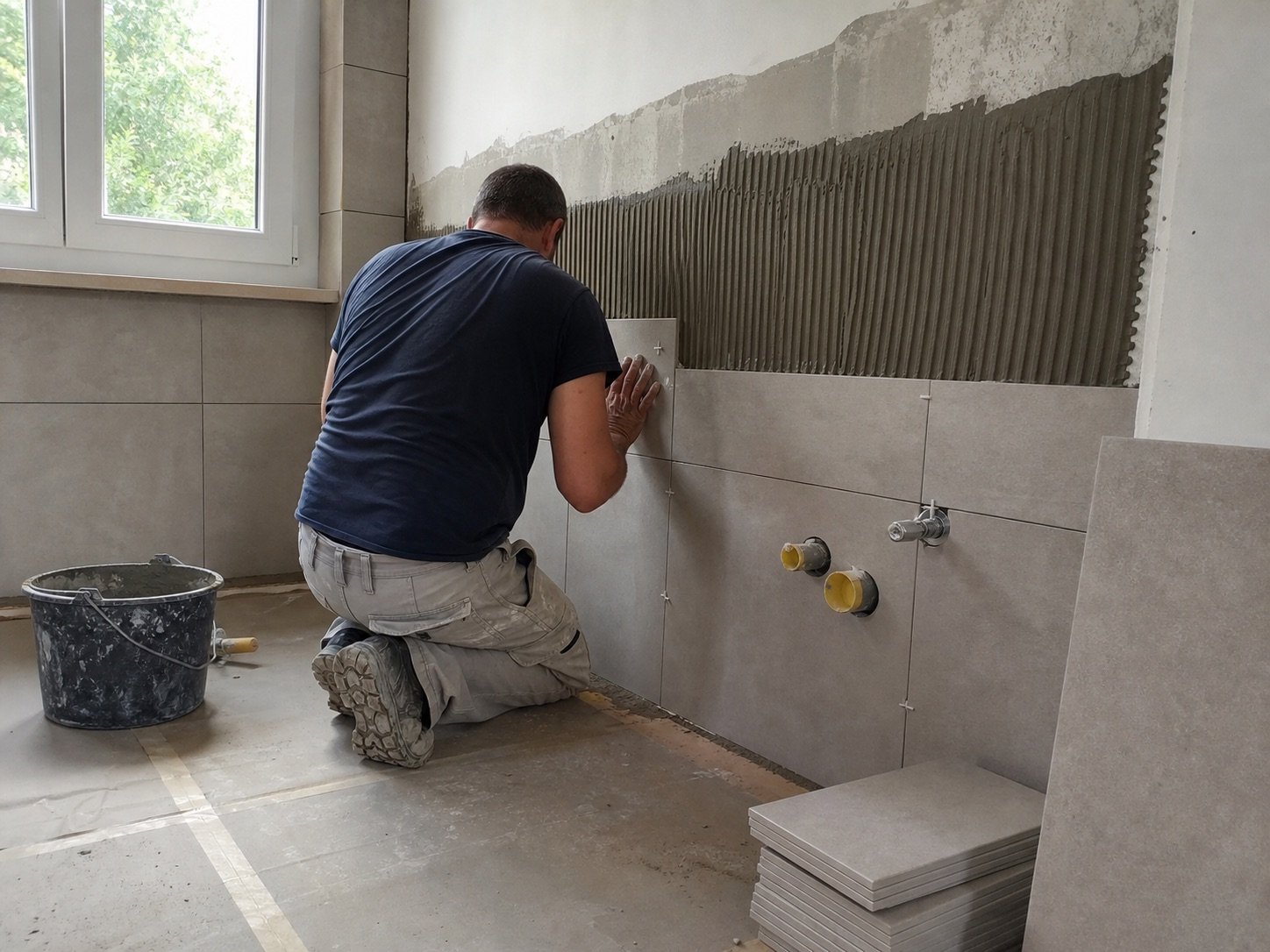 Ristrutturazione bagno cucina Bergamo con opere murarie ordinate
